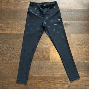 90 Degree activewear black star yoga pants